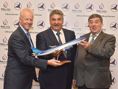 LES JEUX EUROPEENS 2015 DECOLLENT GRACE  AU NOUVEAU PARTENAIRE AZERBAIJAN AIRLINES